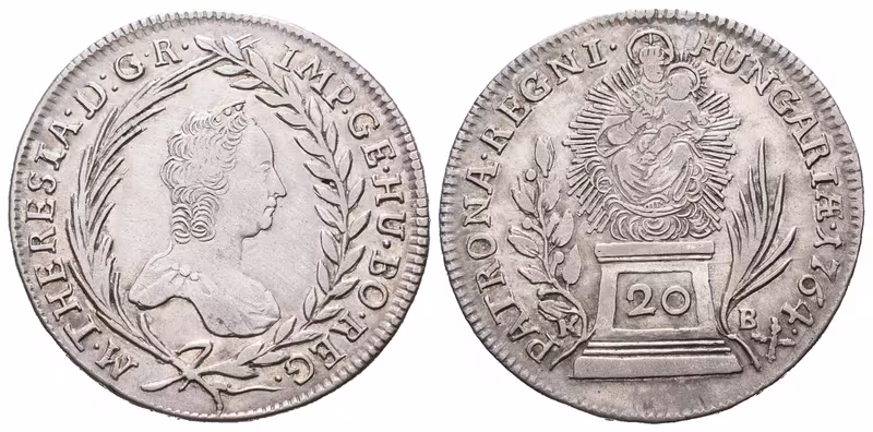 Marie Terezie, 20 Krejcar 1764 KB