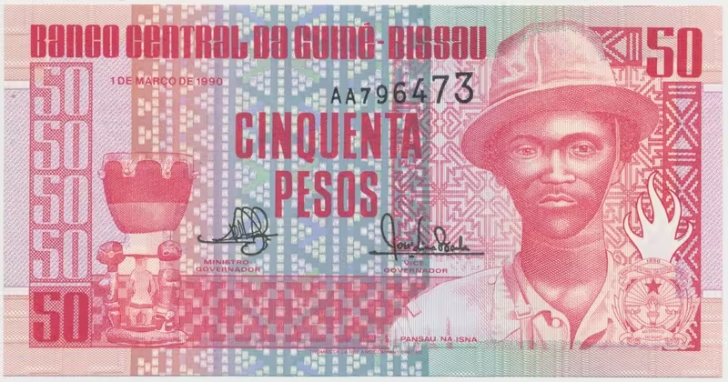 Guinea - Bissau, 50 Pesos 1990, P.10