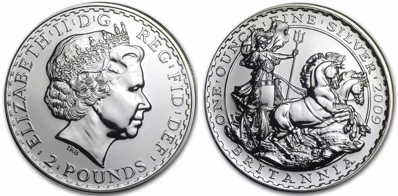 Velká Británie, 2 Pounds 2009 - Britannia