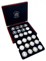 Sada - Největší osobnosti Českého národa - 24 Kusů (Ag 696g, 999/1000) + Etue, Certifikát, Proof - fotografie 9