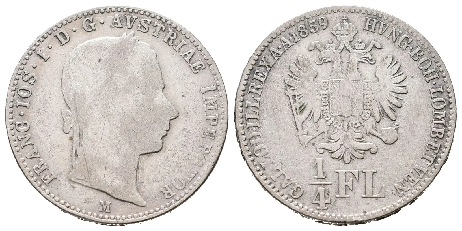 1/4 Zlatník 1859 M
