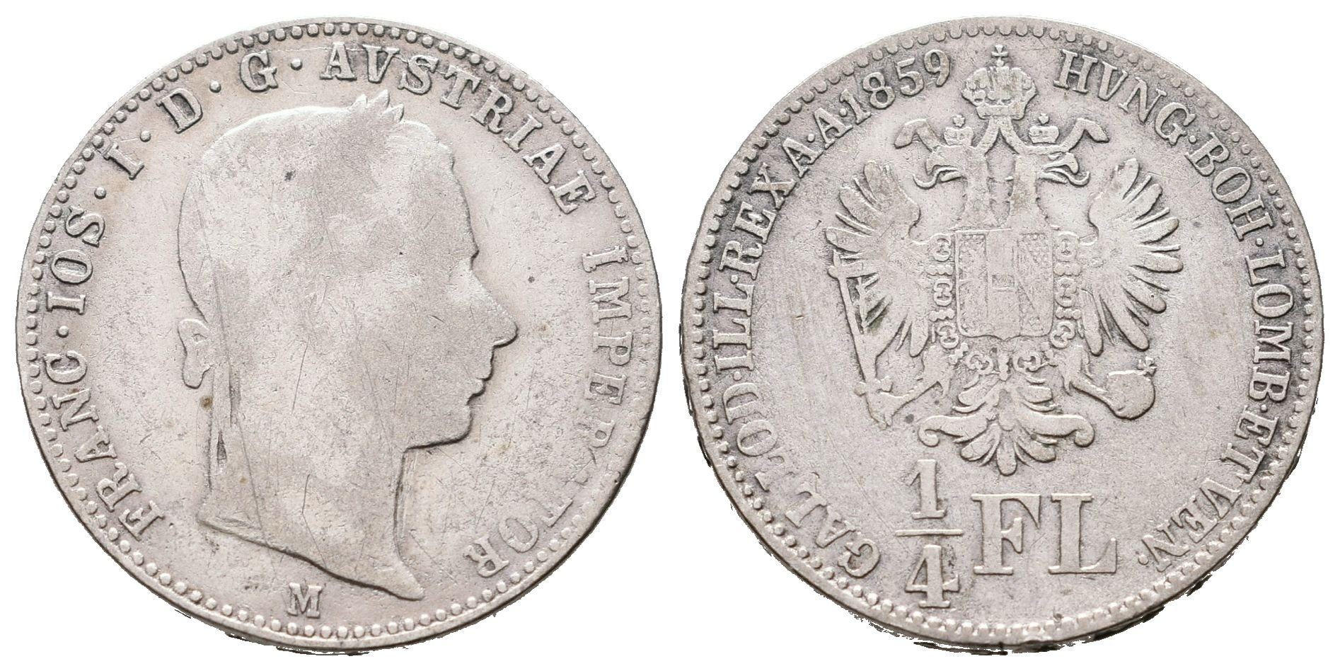 1/4 Zlatník 1859 M
