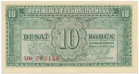 10 Koruna 1950, série Aa - Zh, Hej.86b