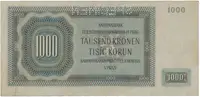 1000 Koruna 1942, I. vydání, série K, SPECIMEN, Hej.38a.S1 - fotografie 2