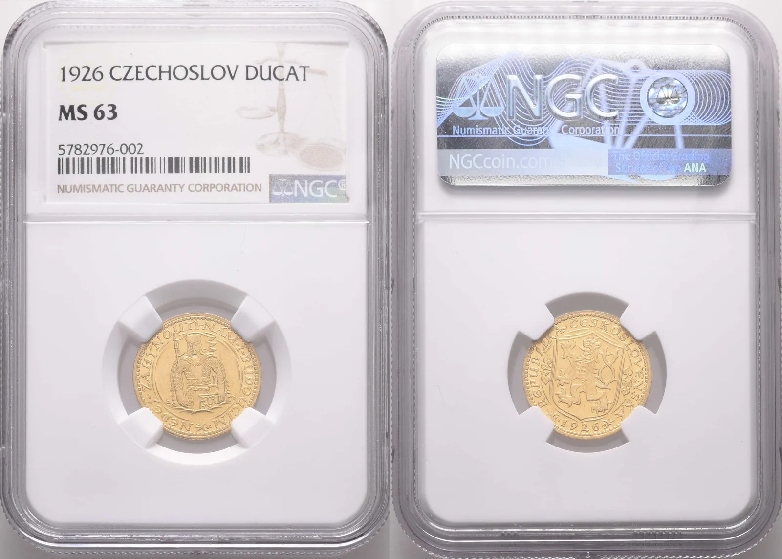 Dukát 1926, NGC MS 63