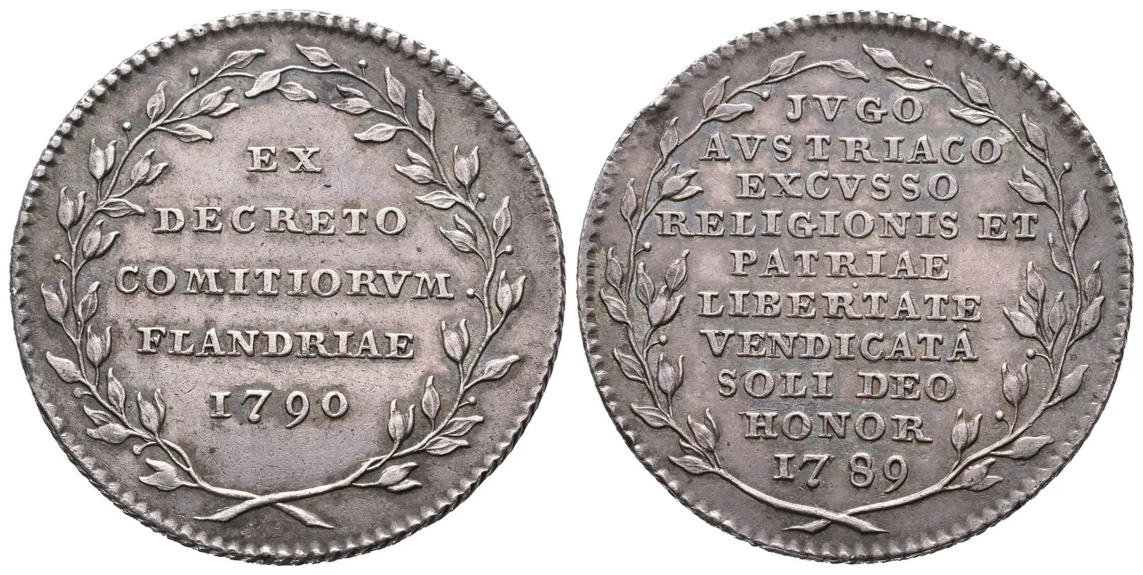 AR Medaile 1789 (T. V. Berckel) - K Brabantské revoluci a osamostatnění Flander — 1