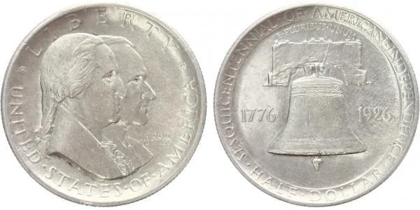 USA, 1/2 Dollar 1926 - U. S. Sesquicentennial of Independece