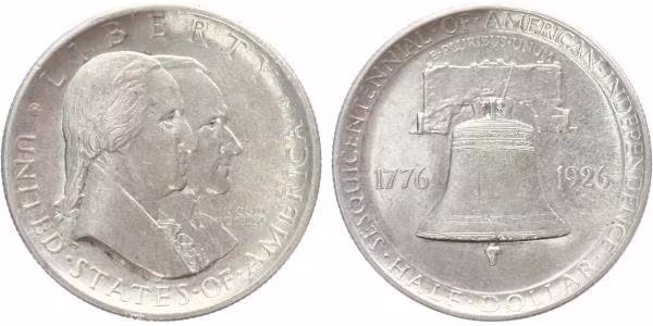 USA, 1/2 Dollar 1926 - U. S. Sesquicentennial of Independece
