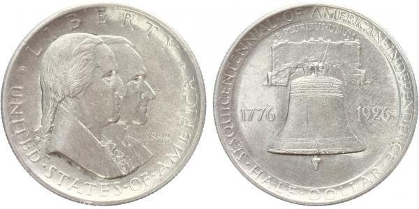 USA, 1/2 Dollar 1926 - U. S. Sesquicentennial of Independece