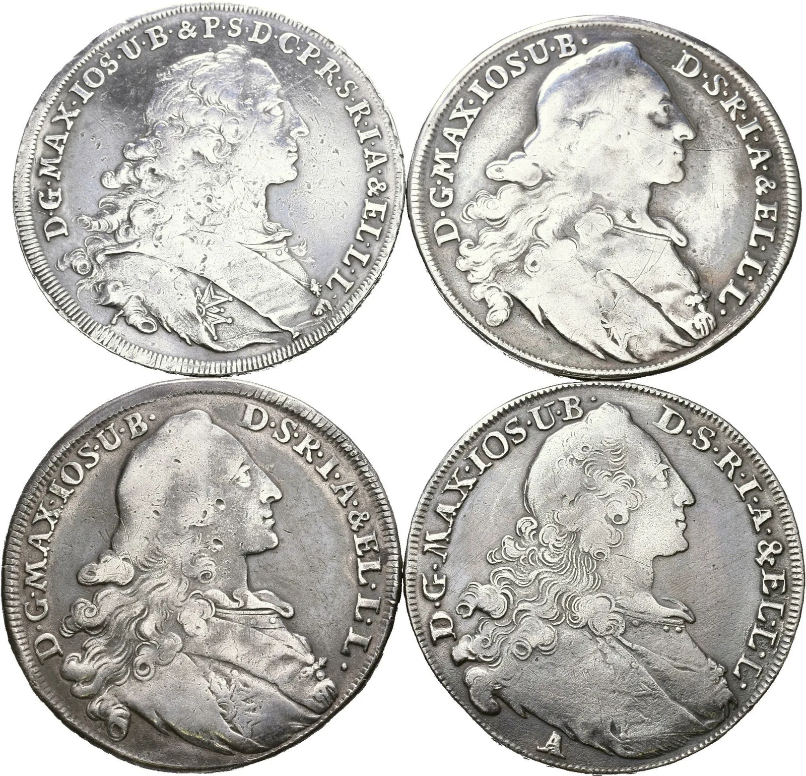 Soubor mincí - Tolar 1755 - znak, Dav.1949, KM.233.1 + — 1