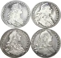 Soubor mincí - Tolar 1755 - znak, Dav.1949, KM.233.1 + — 1