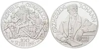 Rakousko, 100 Schilling 1994 - Arcivévoda Johann