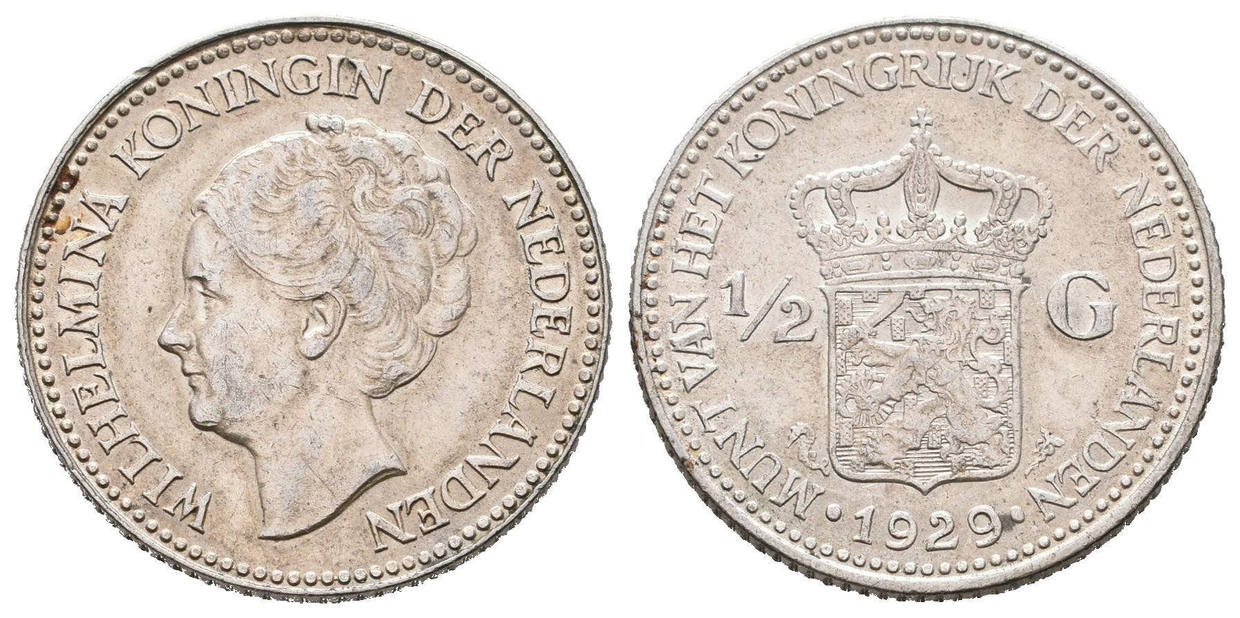Nizozemí, 1/2 Gulden 1929