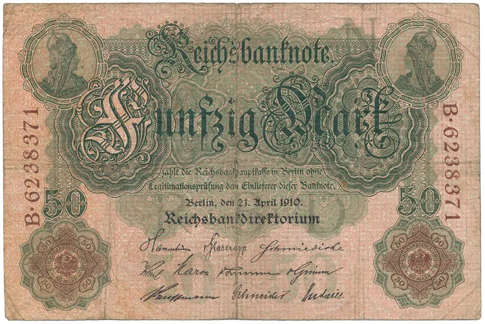 Německo, 50 Mark 1910, Ro.42