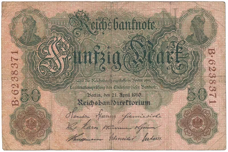 Německo, 50 Mark 1910, Ro.42