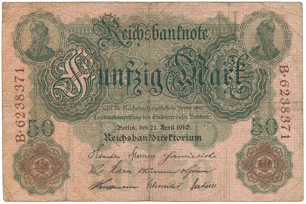 Německo, 50 Mark 1910, Ro.42