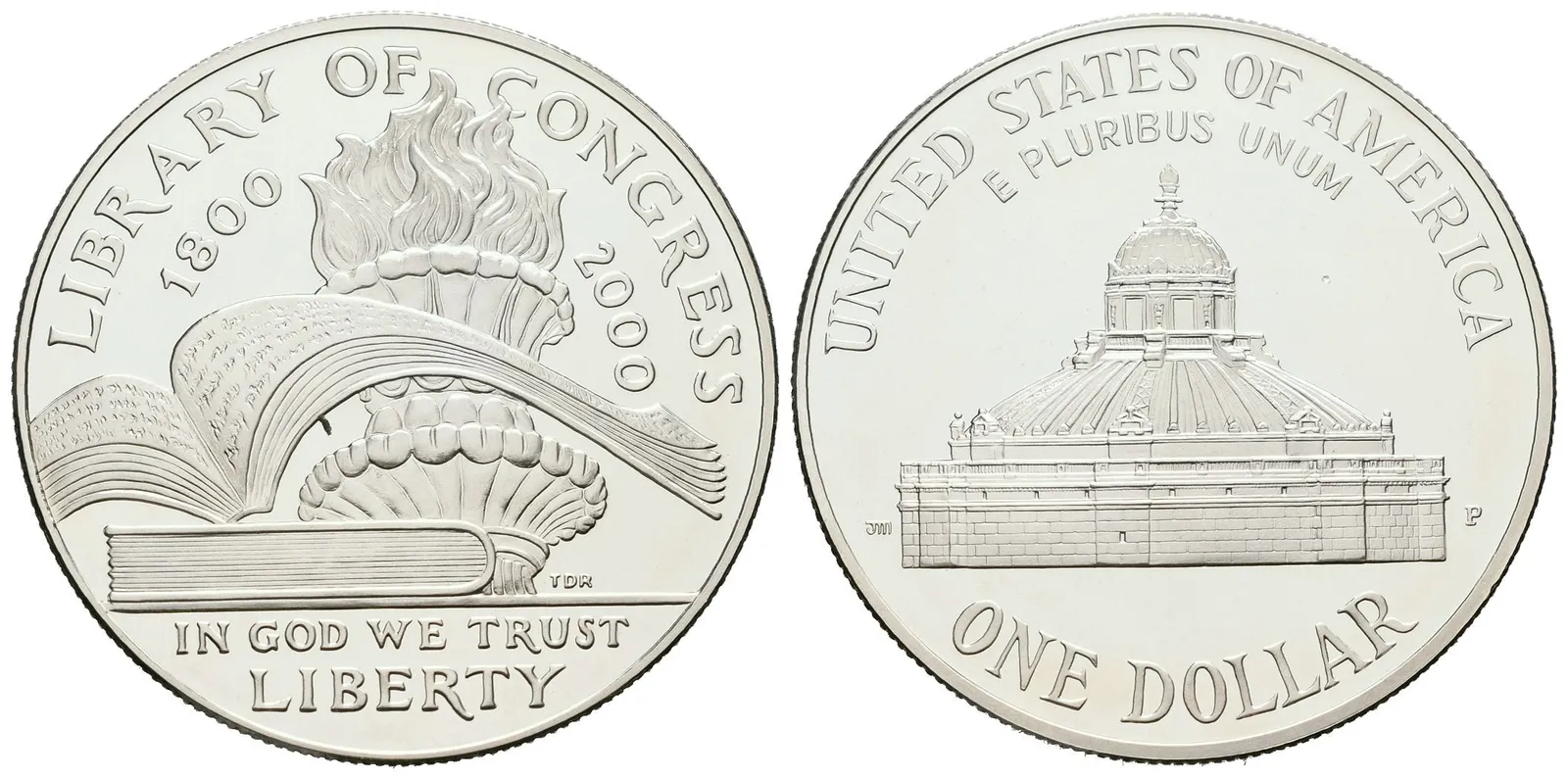 USA, 1 Dollar 2000 - Knihovna kongresu, PROOF