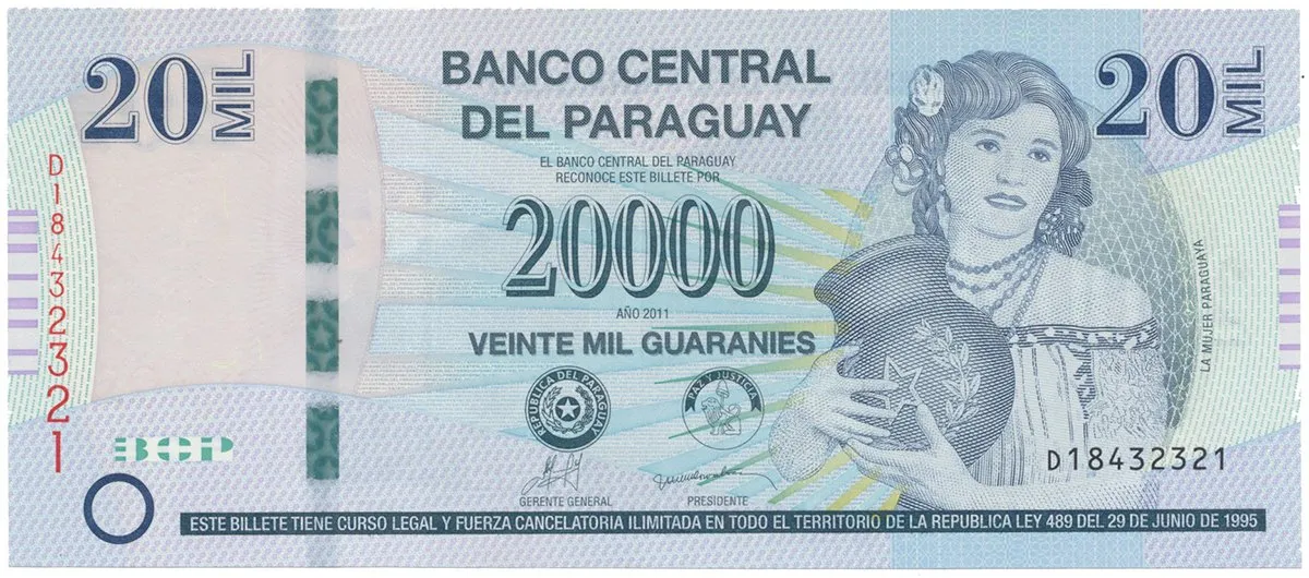 Paraguay, 20.000 Guaranies 2011, P.230c