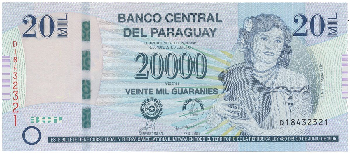 Paraguay, 20.000 Guaranies 2011, P.230c