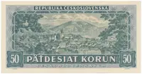 50 Koruna 1948, perforace 3 m.d., Hej.82bS1 - fotografie 2