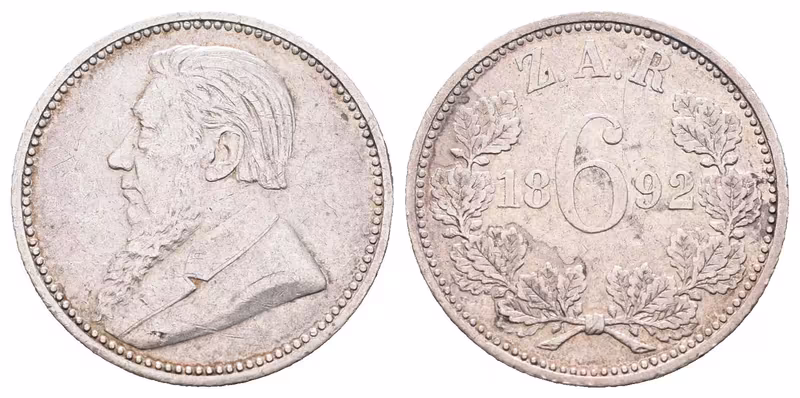 JAR, 6 Pence 1892