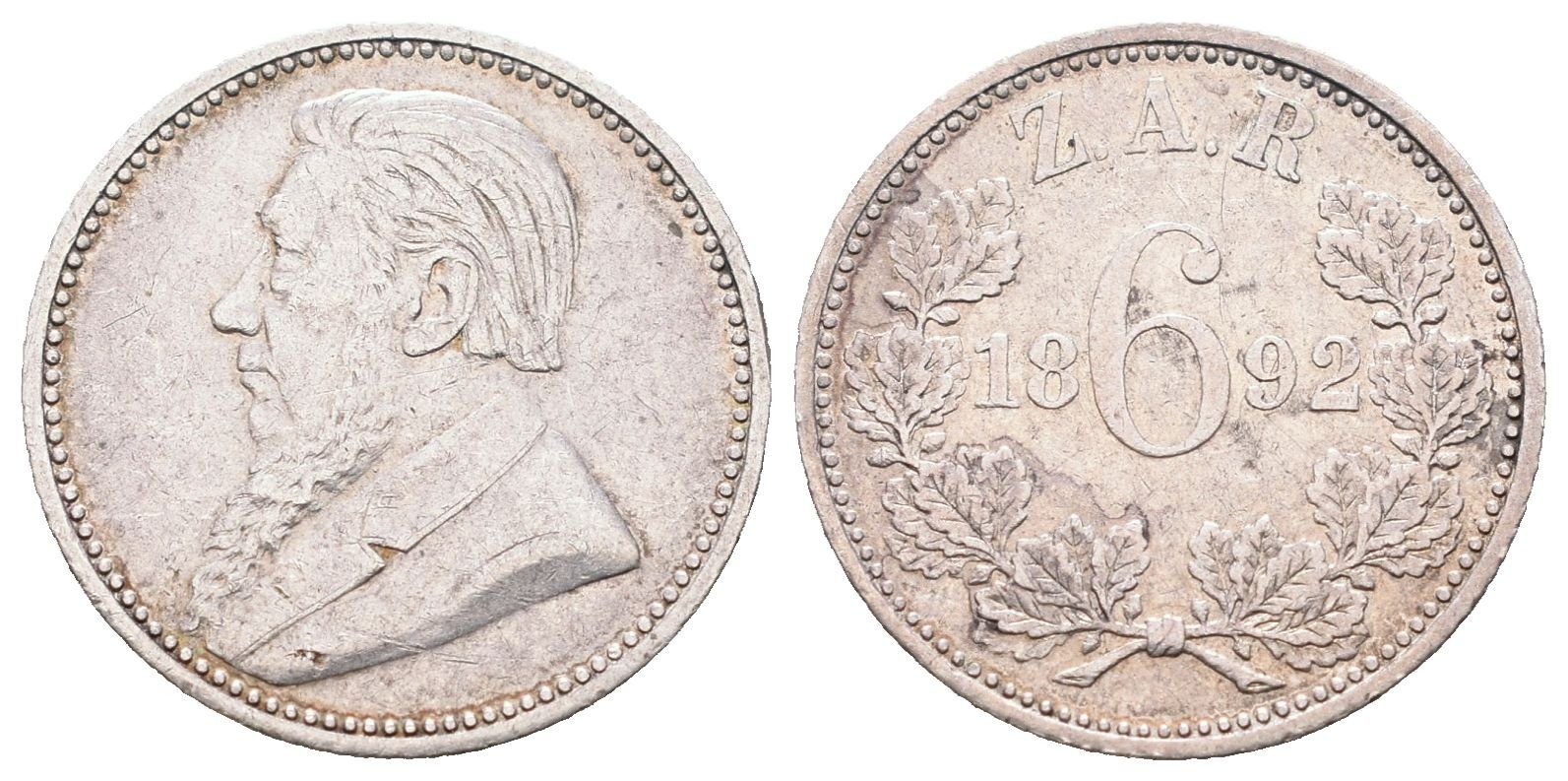 JAR, 6 Pence 1892