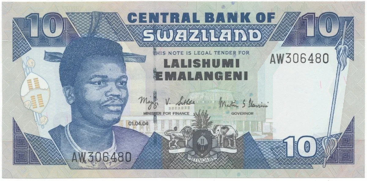Svazijsko, 10 Emalangeni 2004, P.29b