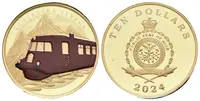 AV Medaile 2024 (10 Dollars Niue) - Slovenská strela. Au 0,999, — 1
