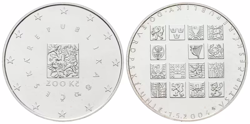 200 Kč 2004 - Vstup České republiky do EU