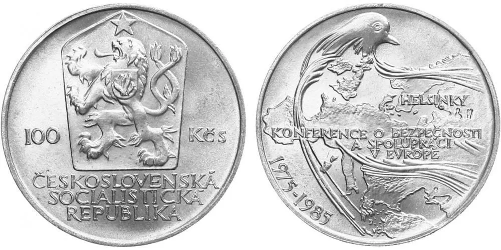 100 Kčs 1985 - Konference v Helsinkách