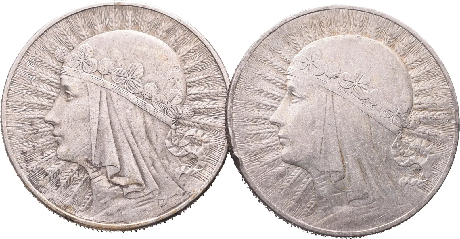 Polsko, 10 Zlotých 1932, 1933 (Londýn a Varšava)
