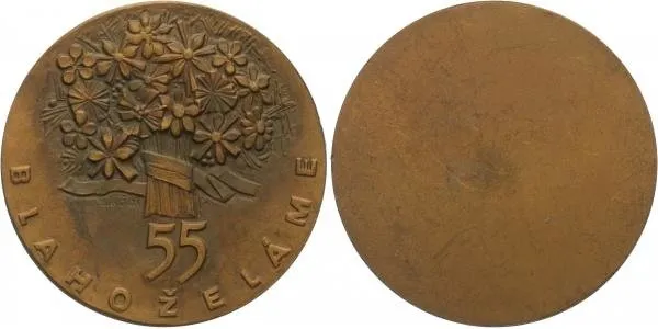 AE Medaile b.l. - K 55. narozeninám