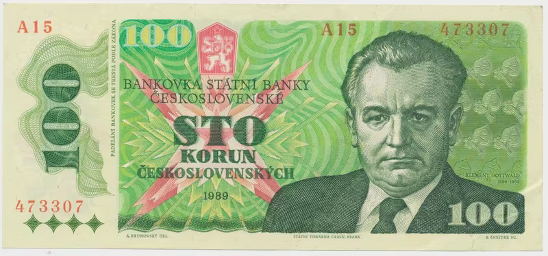 Československo, 100 Koruna 1989, Hej.110a