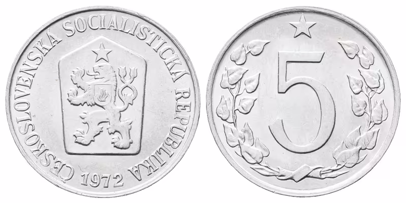 5 Haléř 1972