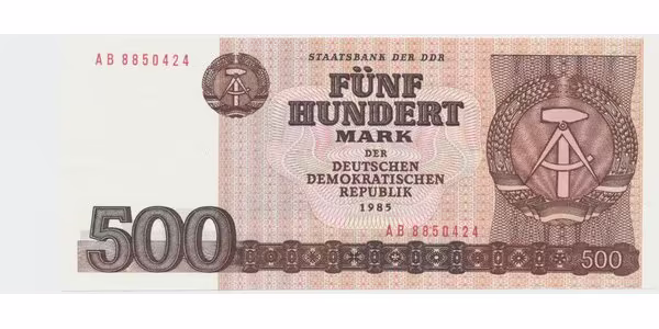 Německo - NDR, 500 DM 1985, Ros.365a