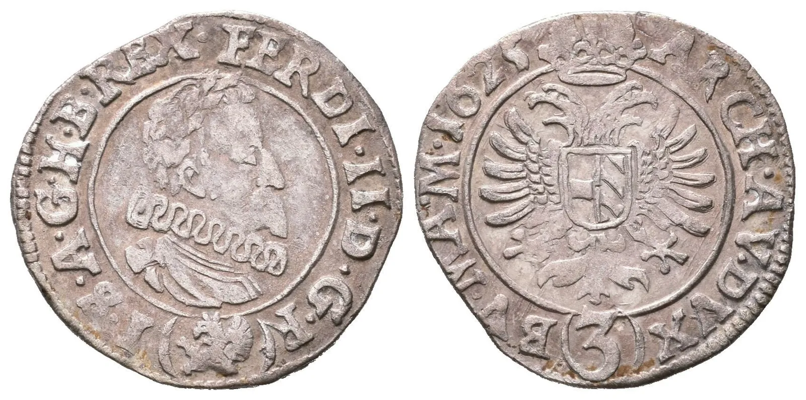 3 Krejcar 1625, Jáchymov-Steinmüller, Hal.842, pěkná zachovalost, — 1