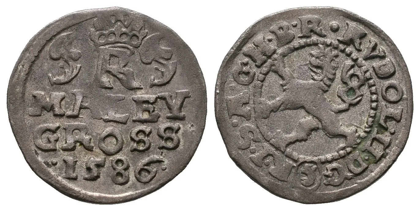 Malý groš 1586, Rudolf II.