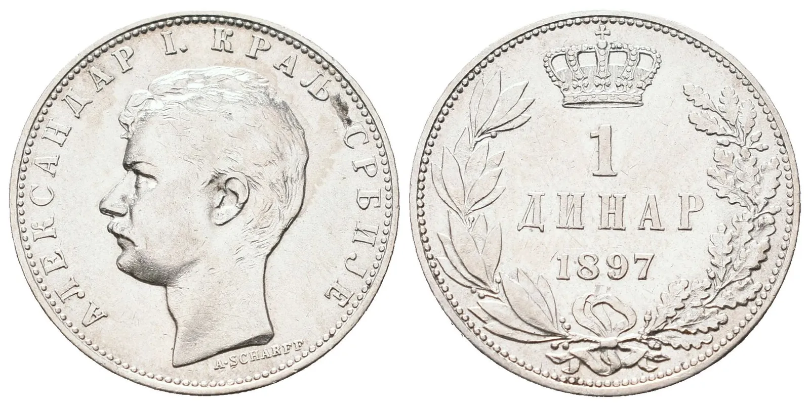 Srbsko, 1 Dinar 1897