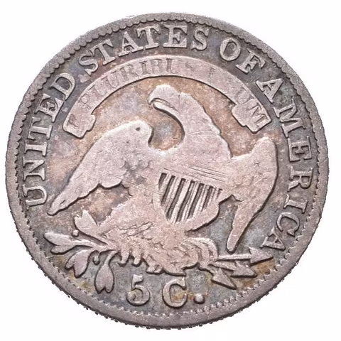 Half Dime 1833, KM.47, pěkná patina