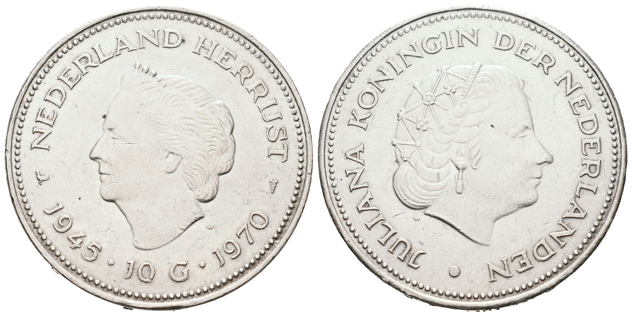 Nizozemí, 10 Gulden 1970 - Osvobození