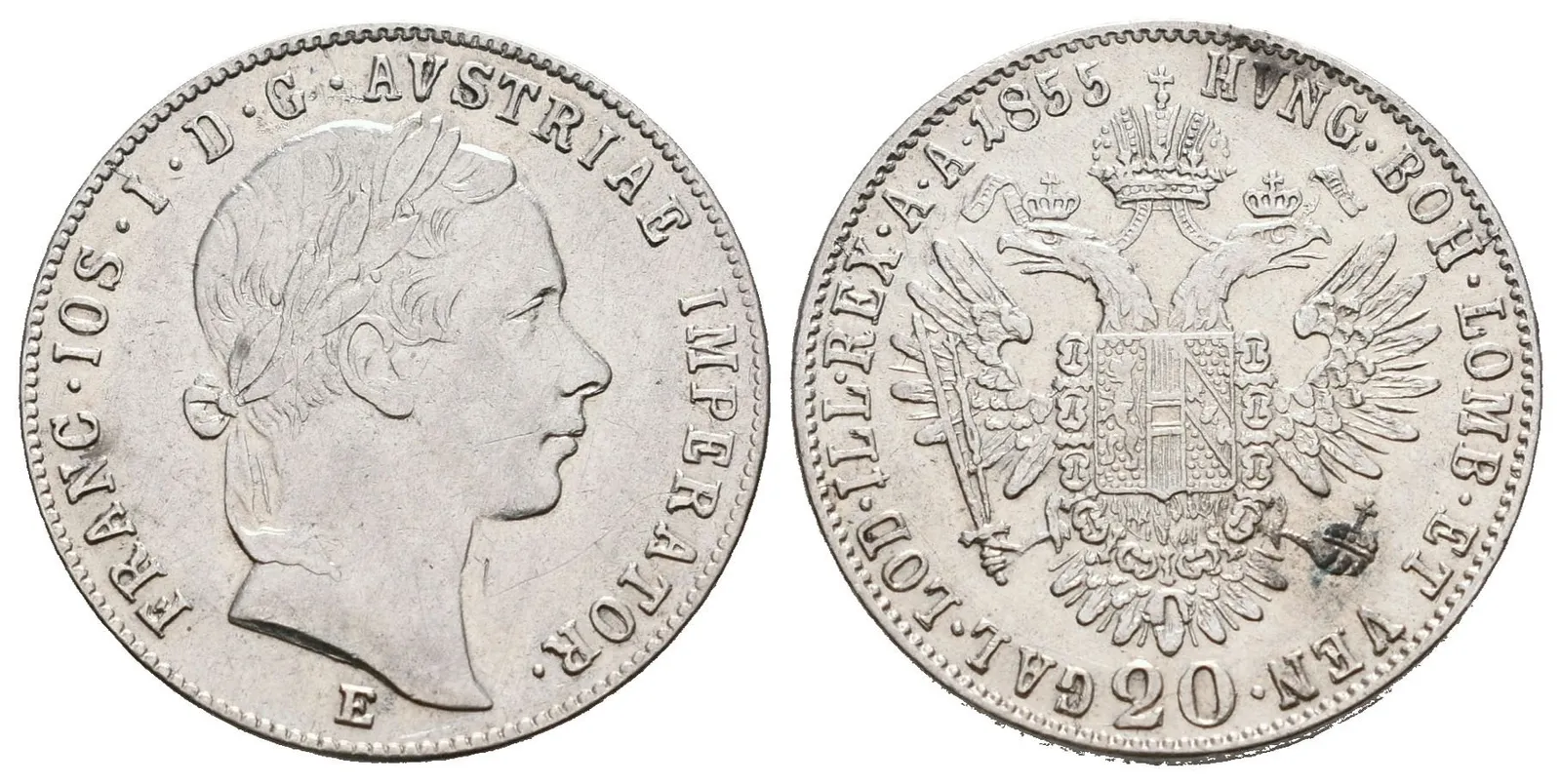 20 Krejcar 1855 E