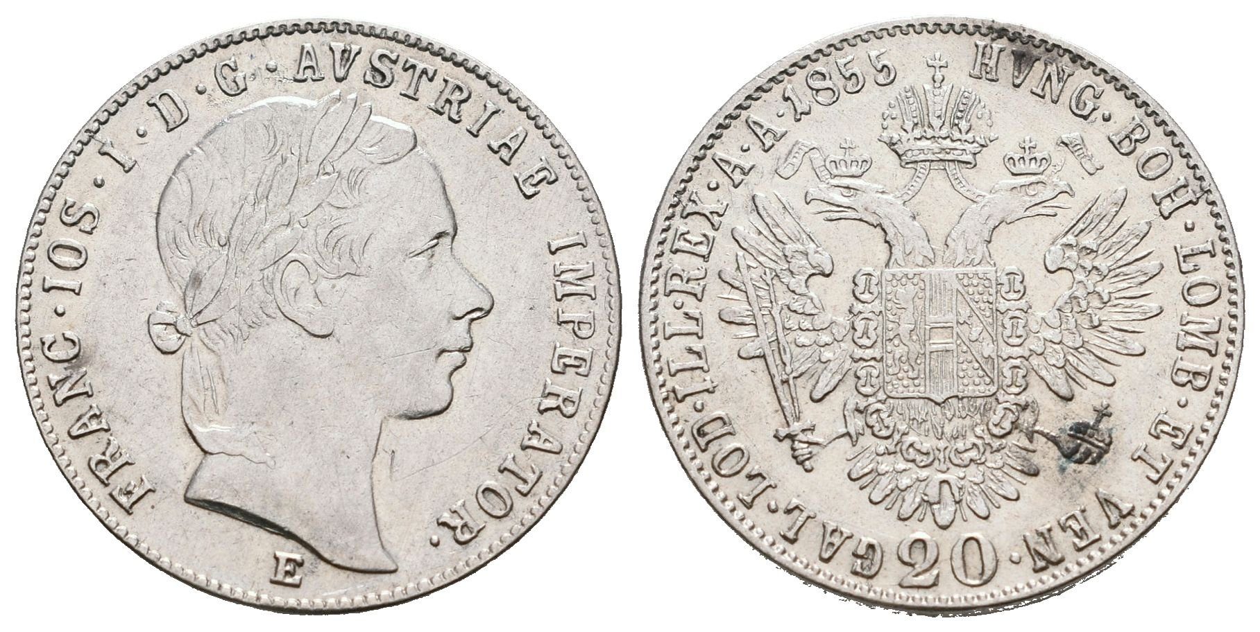 20 Krejcar 1855 E