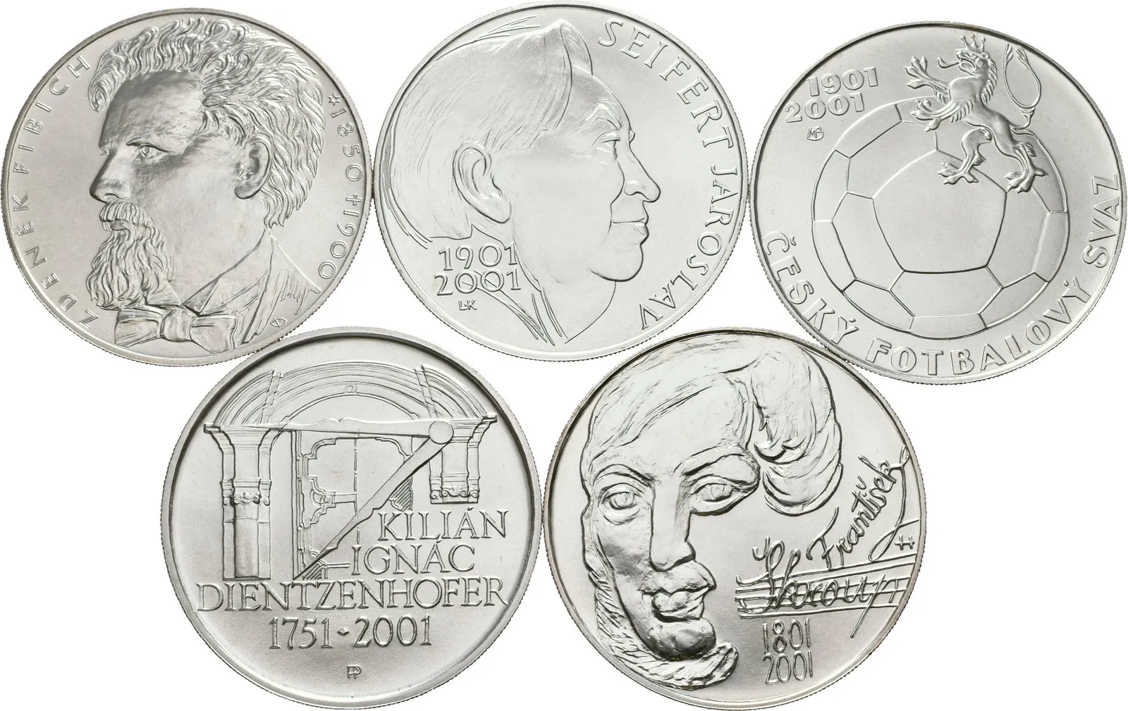 Soubor mincí 200 Kč 2000 - Zdeněk Fibich, 2001 - Seifert, — 1