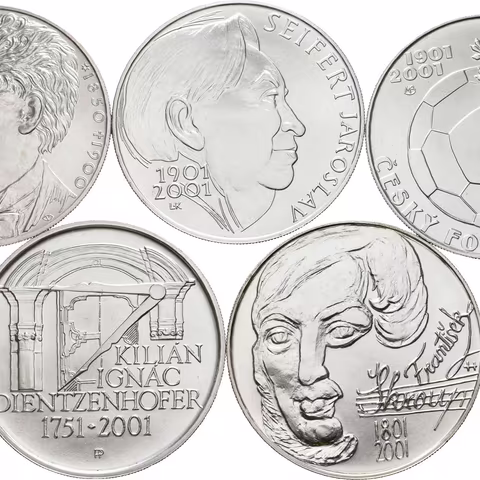 Soubor mincí 200 Kč 2000 - Zdeněk Fibich, 2001 - Seifert,