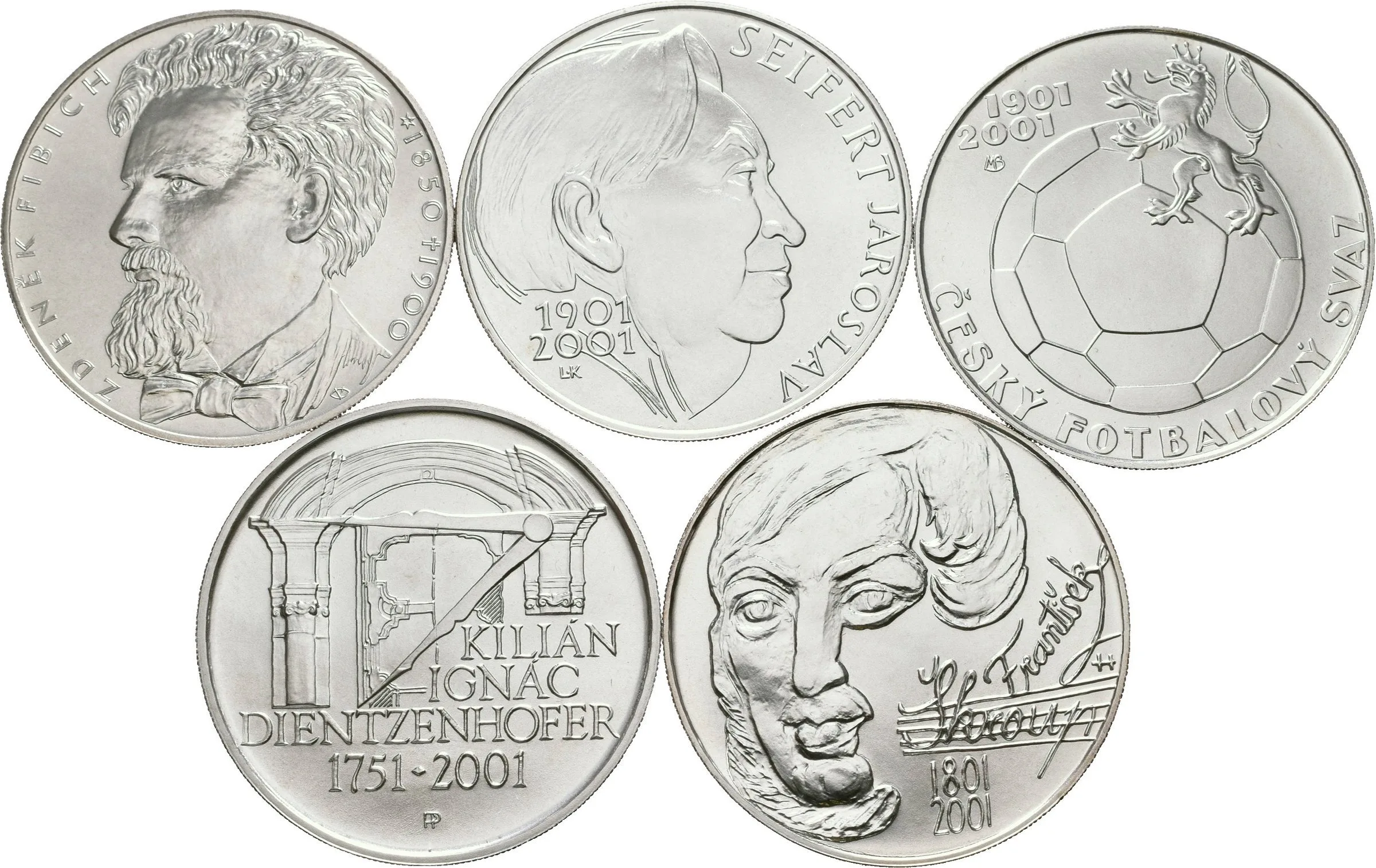 Soubor mincí 200 Kč 2000 - Zdeněk Fibich, 2001 - Seifert, — 1