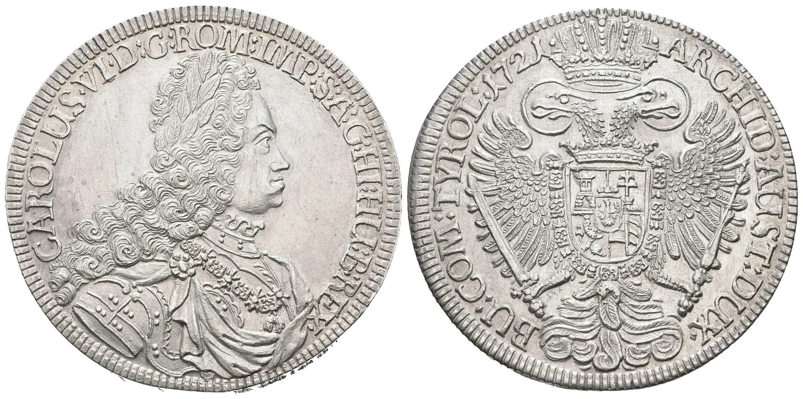 Tolar 1721, Hall, Dav.1053, KM.692 (28,72 g) — 1