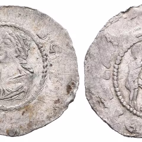 Denár, Cach 556, před hlavou tečka, patina, ned. a nep. exc. (0,90 g)