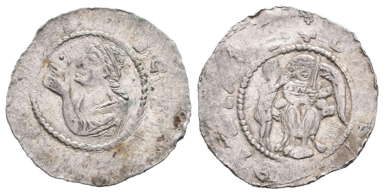 Denár, Cach 556, před hlavou tečka, patina, ned. a nep. exc. (0,90 g) — 1