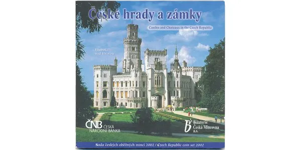 Ročníková sada mincí 2002 - České hrady a zámky