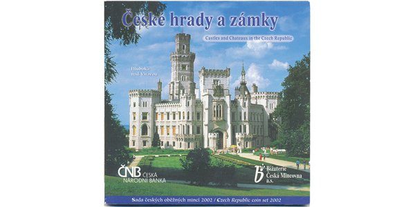 Ročníková sada mincí 2002 - České hrady a zámky